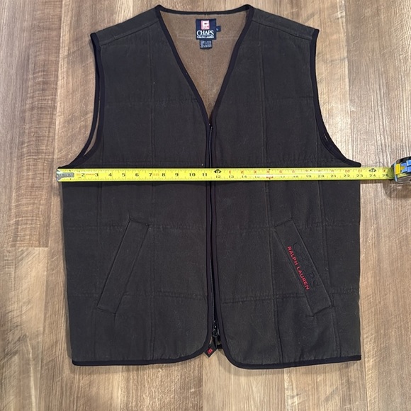 Vintage Ralph Lauren Chaps Vest Mens Large Full Zip Insulated Outdoor Pockets - Picture 7 of 12